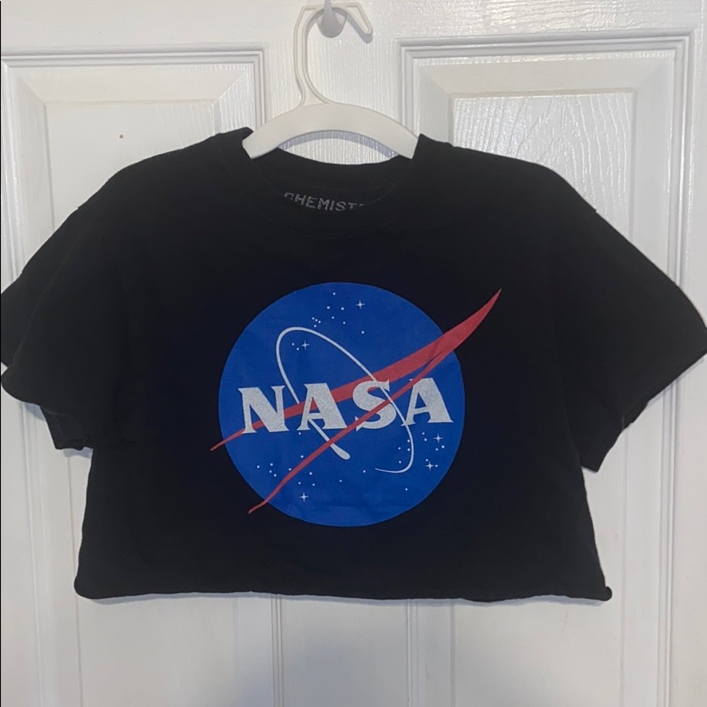 🤍4/$15 NASA cropped tee shirt